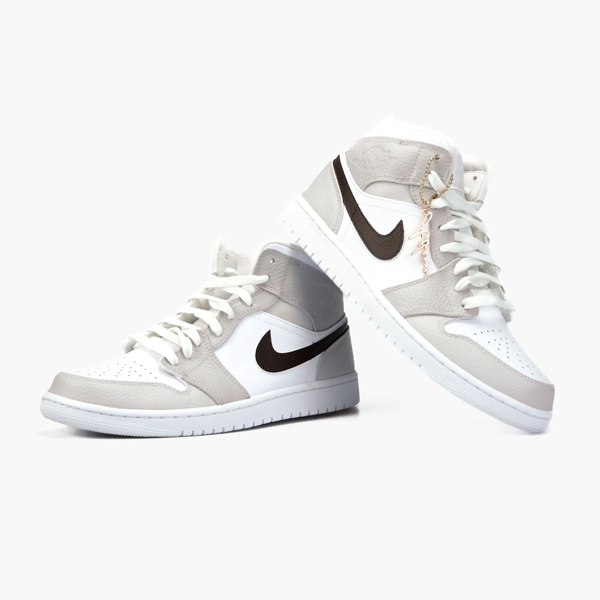 Air Jordan 1 high Custom Sneaker Beige Cappuccino