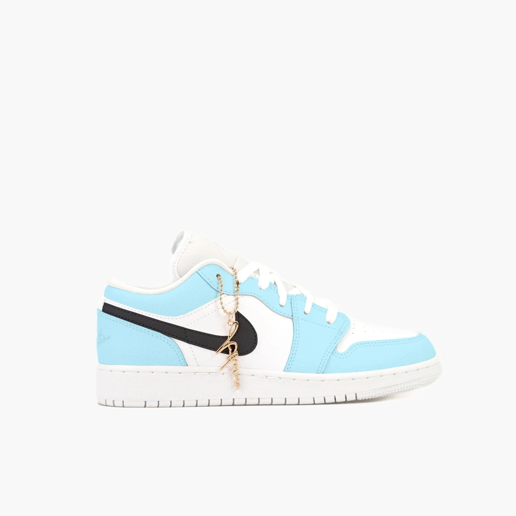 Air Jordan 1 Low Custom Sneaker Blau Schwarz