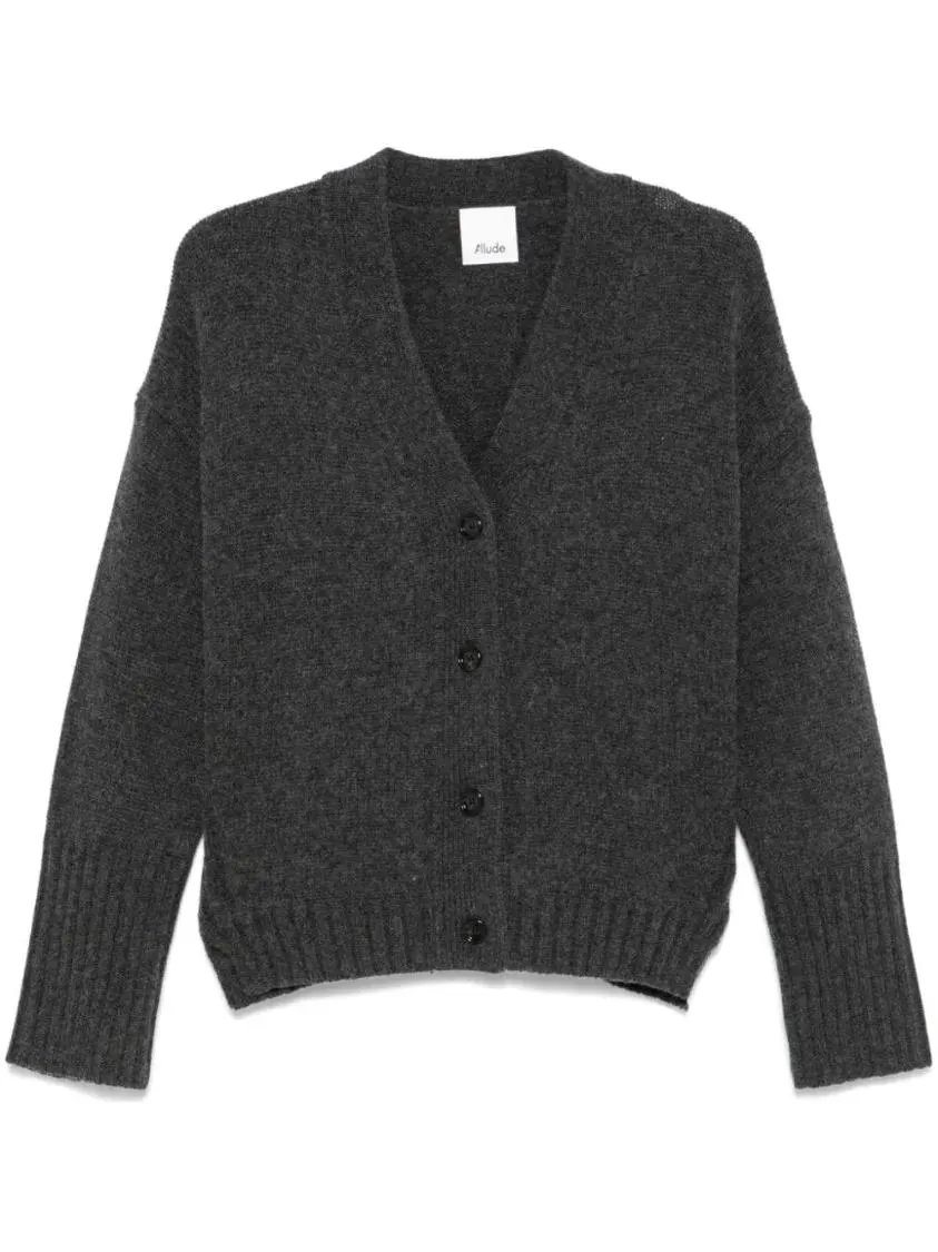   Allude  Cashmere Cardigan Black  Strickjacke 