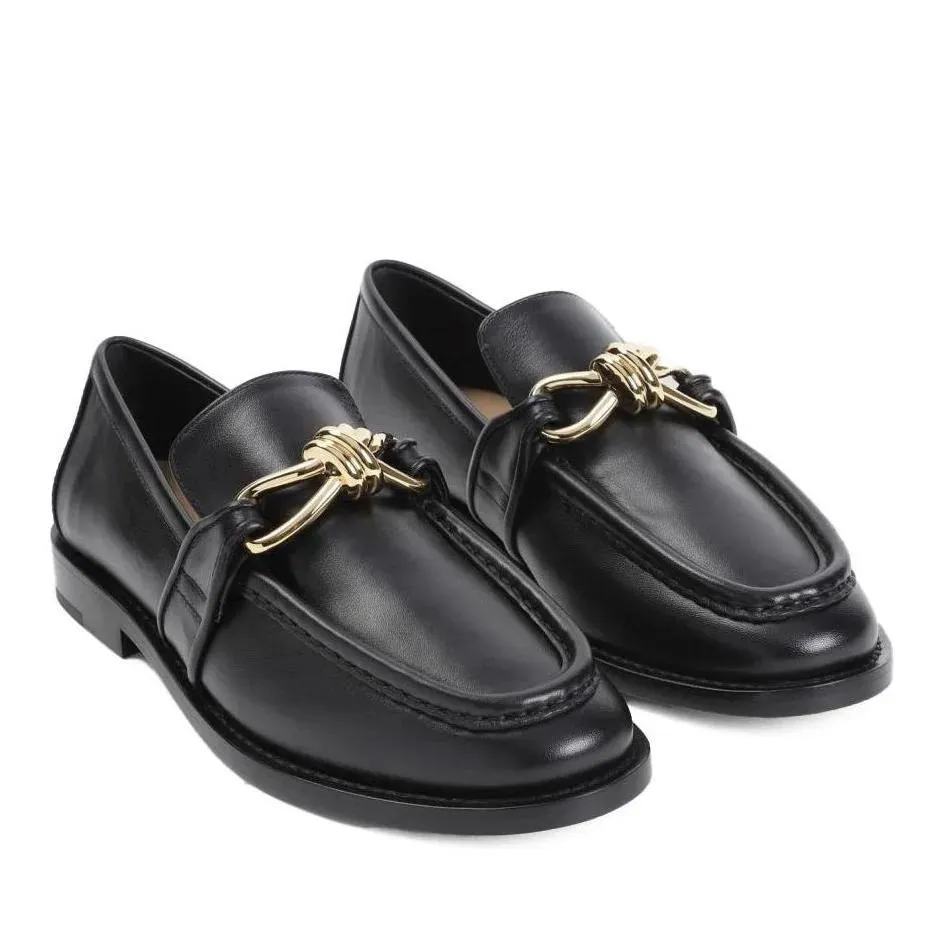   Bottega Veneta  Astaire Loafers Black  Ballerina 