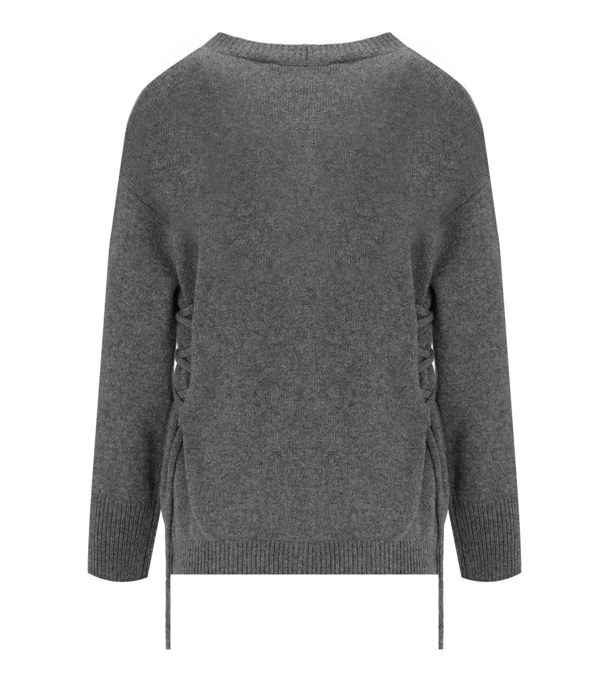   Federica Tosi  FEDERICA TOSI GRAUER SCHNÜR-CARDIGAN grau  Strickjacke 