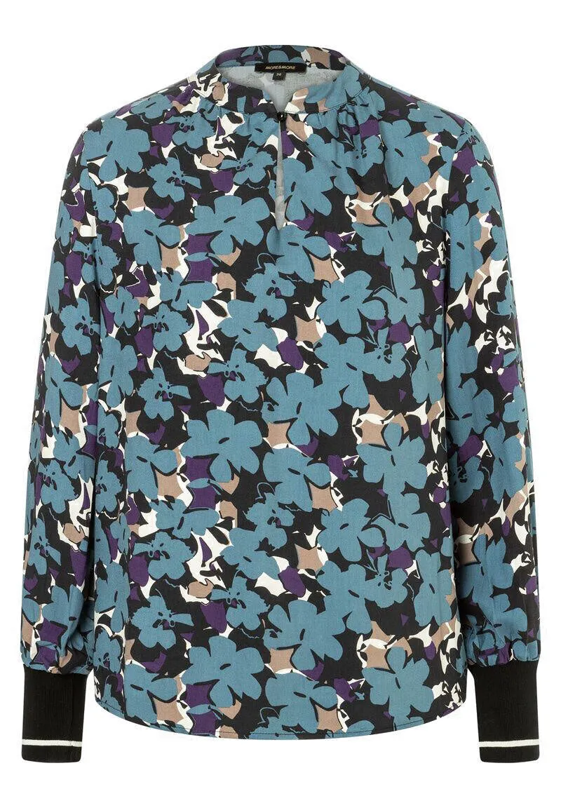 Floral gemusterte Schlupfbluse