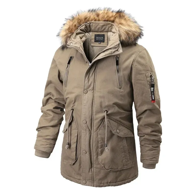 Hiverno - Parka Winterjacke Herren - Winddicht, Taschenreich, Ideal für kalte Tage