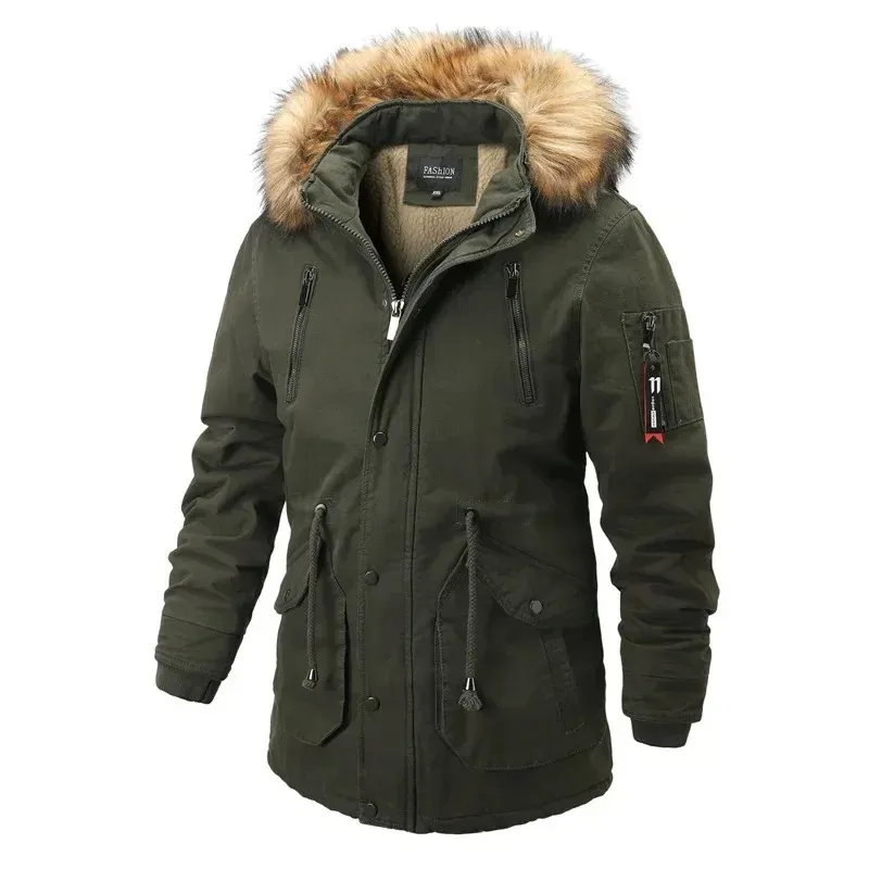 Hiverno - Parka Winterjacke Herren - Winddicht, Taschenreich, Ideal für kalte Tage