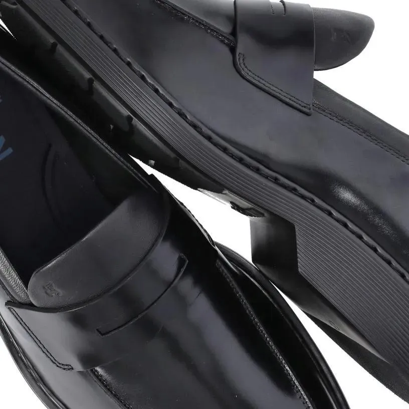   Hogan  Black Leather H576 Loafers Black  Loafer 