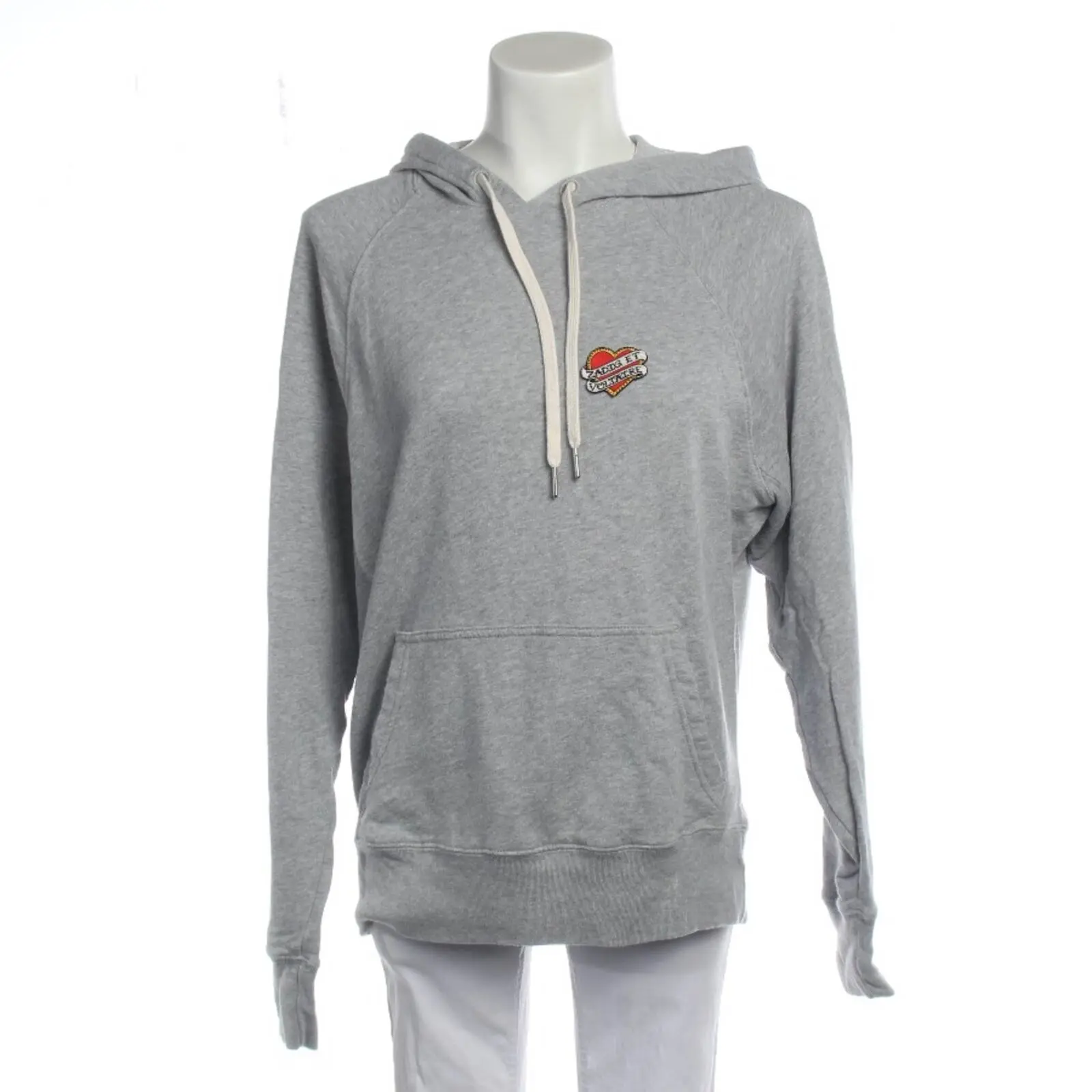 Hoodie M Hellgrau