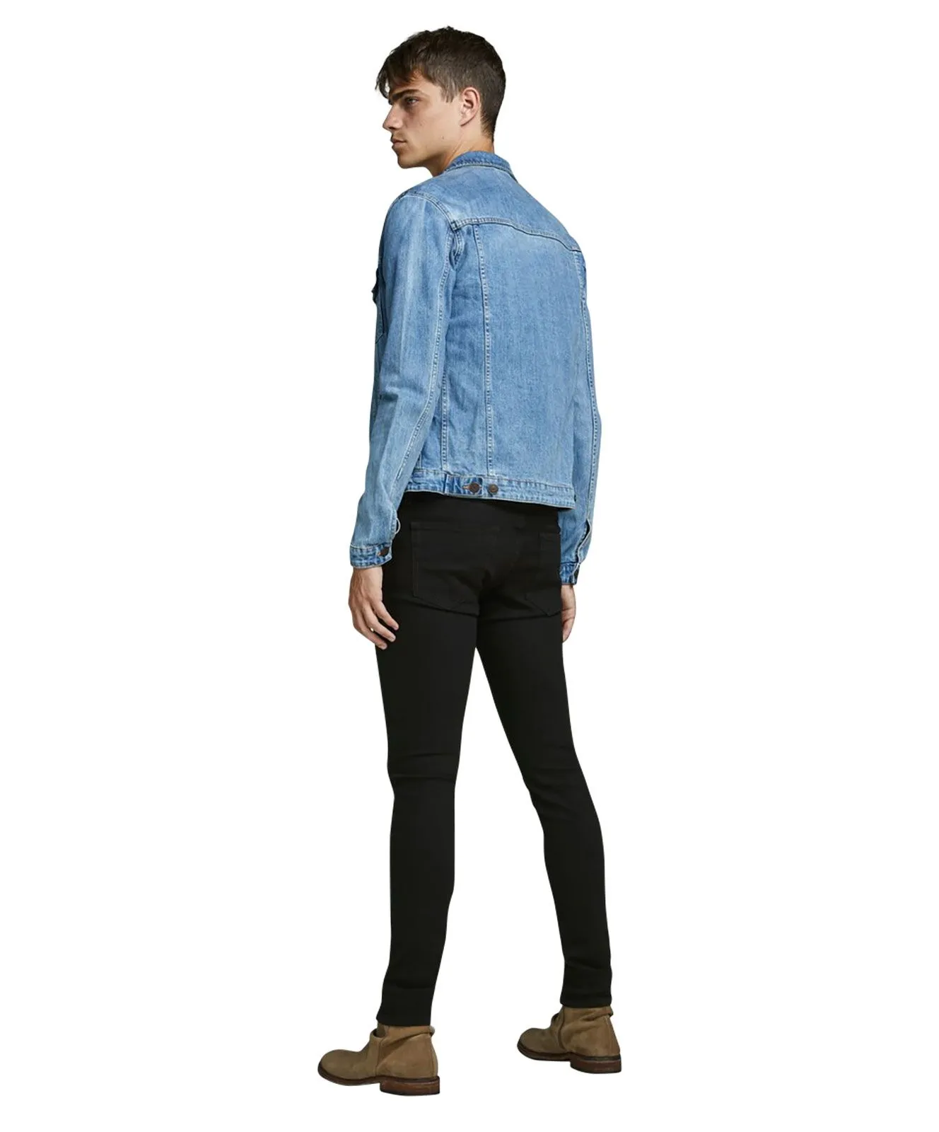 Jack & Jones Jeans Skinny Fit Liam in Black Denim