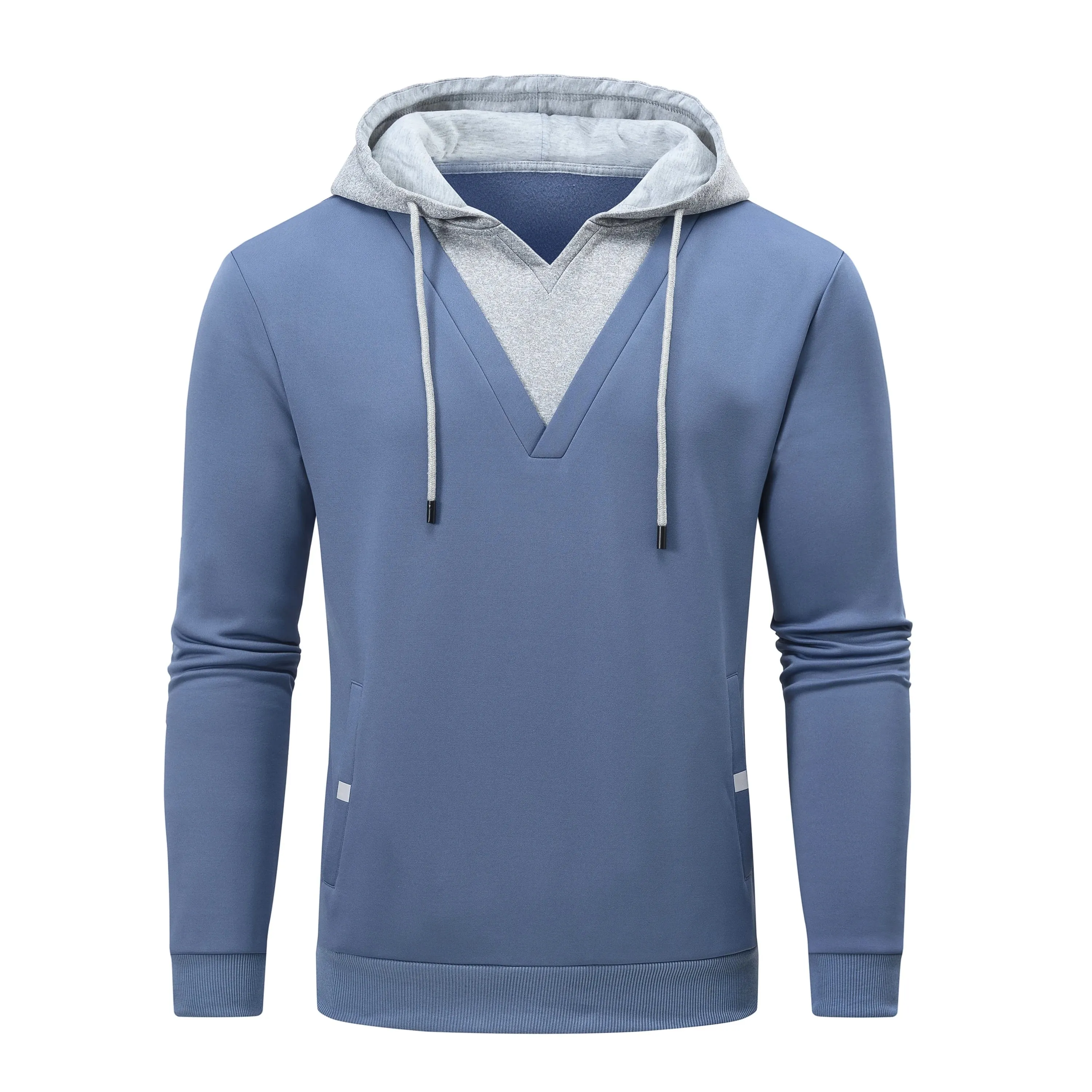 Kapuzenpullover mit V-Ausschnitt