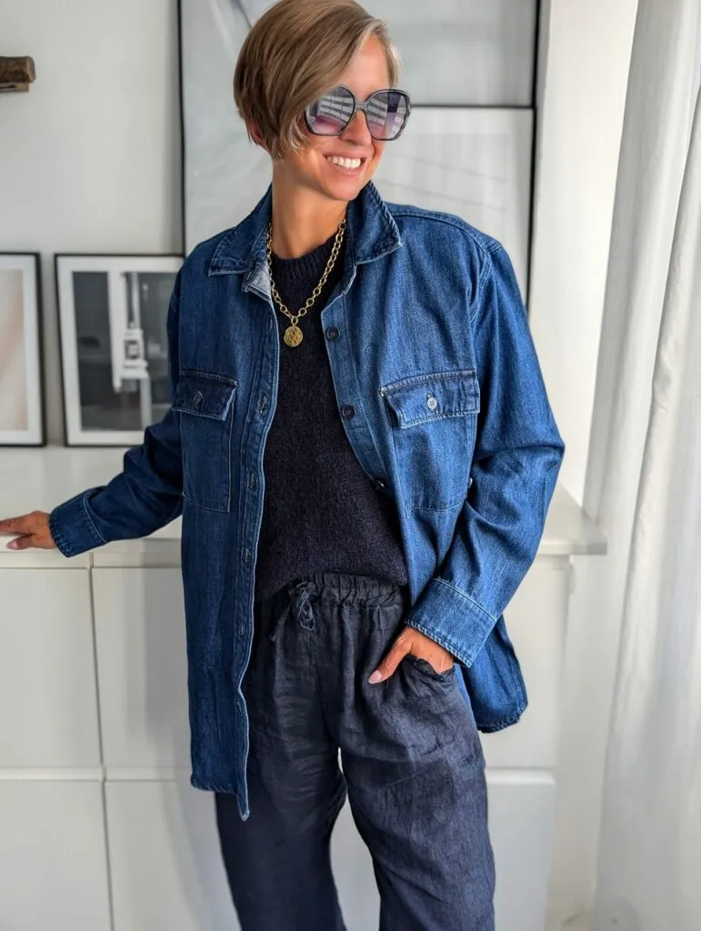 langes Jeanshemd ON THE MOVE SALE