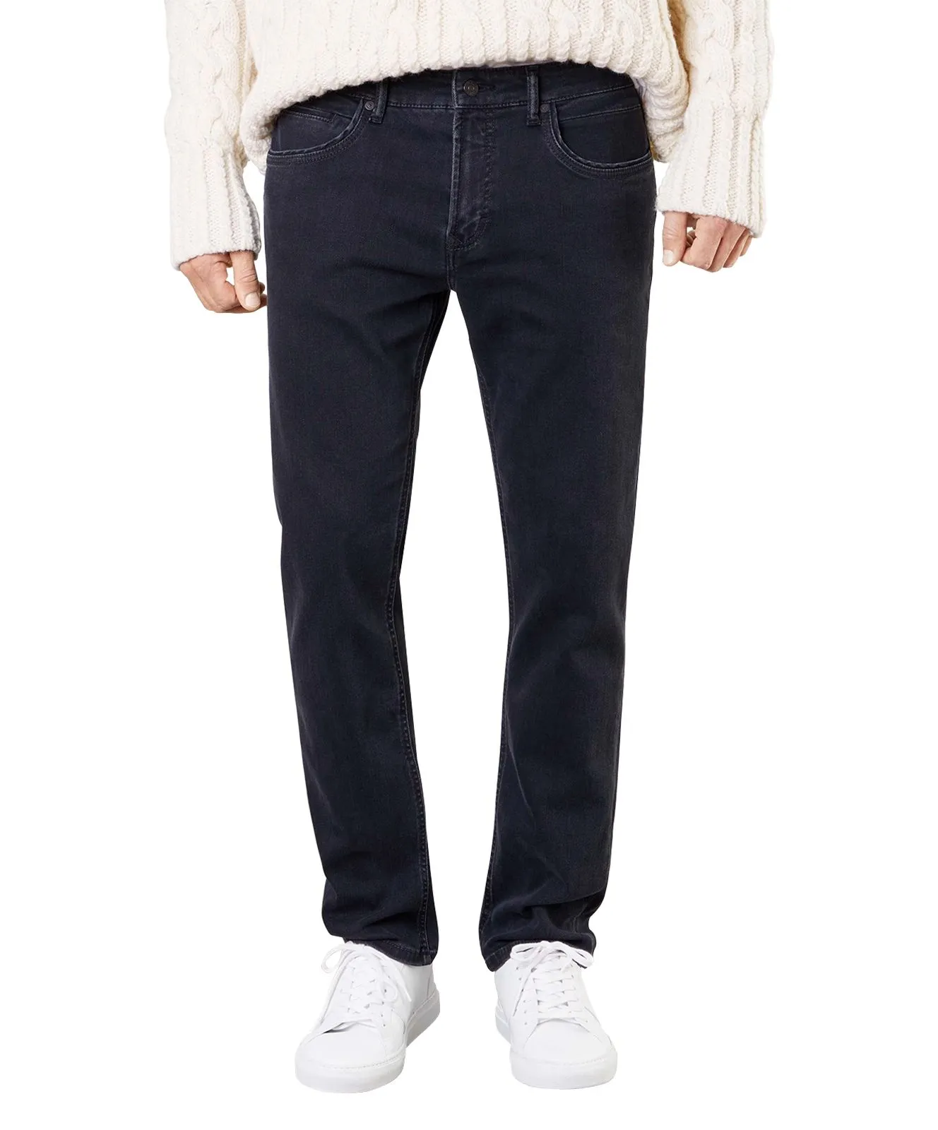 Mac Arne Pipe Jeans in schwarzer schmaler Beinform