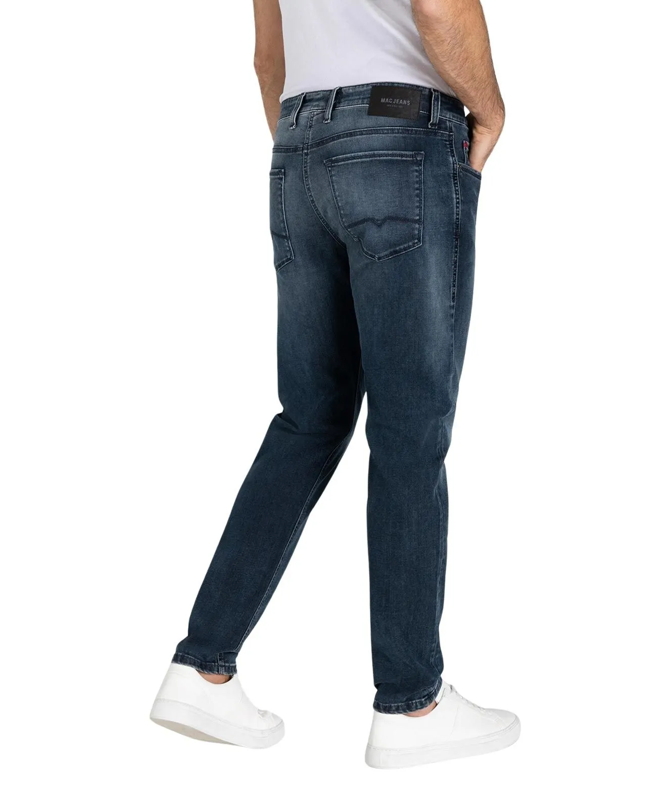 MAC Greg Jeans aus Organic Cotton im blauem Vintage Look