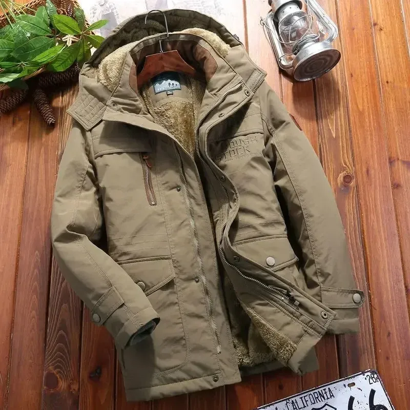 Mantion - Parka Winterjacke Herren - Outdoor Mantel mit Kapuze, Wetterfest und Robust