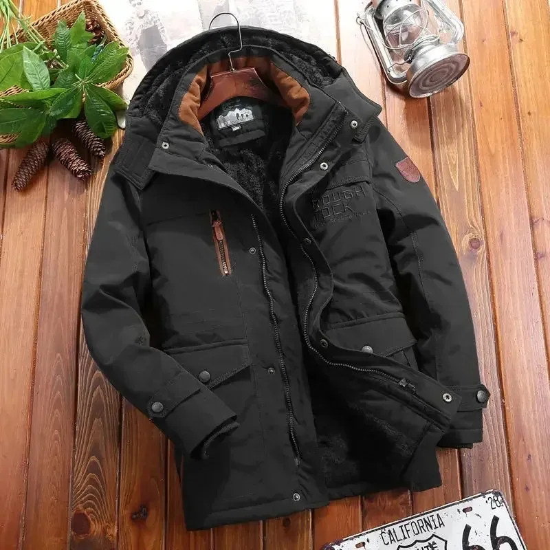 Mantion - Parka Winterjacke Herren - Outdoor Mantel mit Kapuze, Wetterfest und Robust