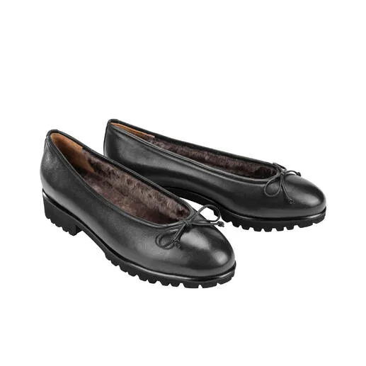 OCONI Lammfell-­Ballerinas
