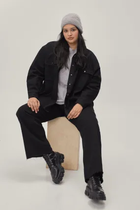 Plus Oversize Jeanshemd