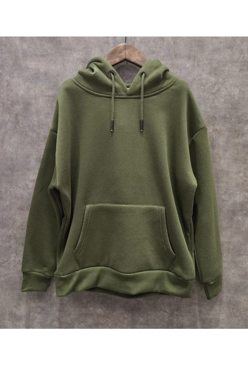 Schlichter, übergroßer Kapuzenpullover