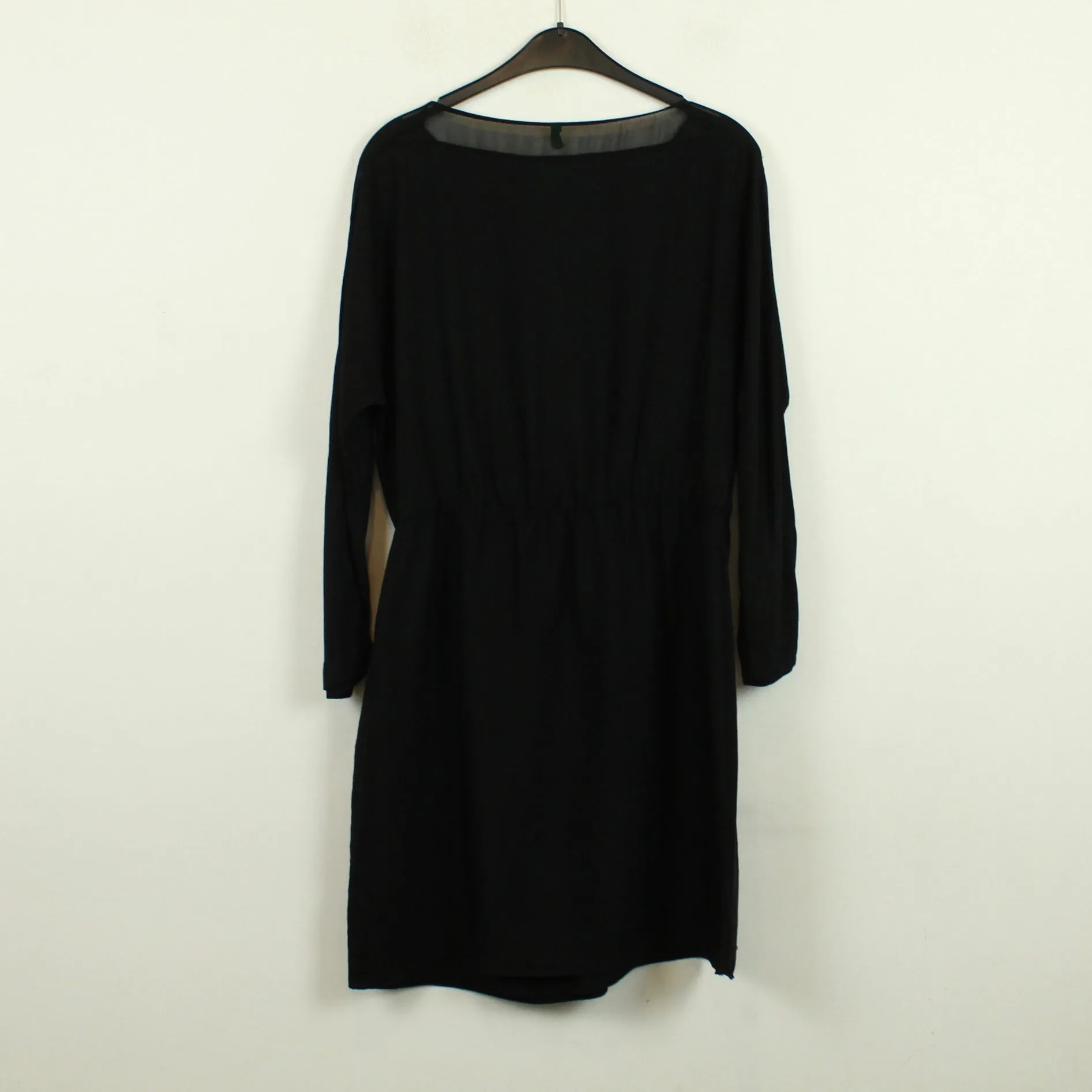 Second Hand BENETTON Kleid Gr. L schwarz langarm (*)