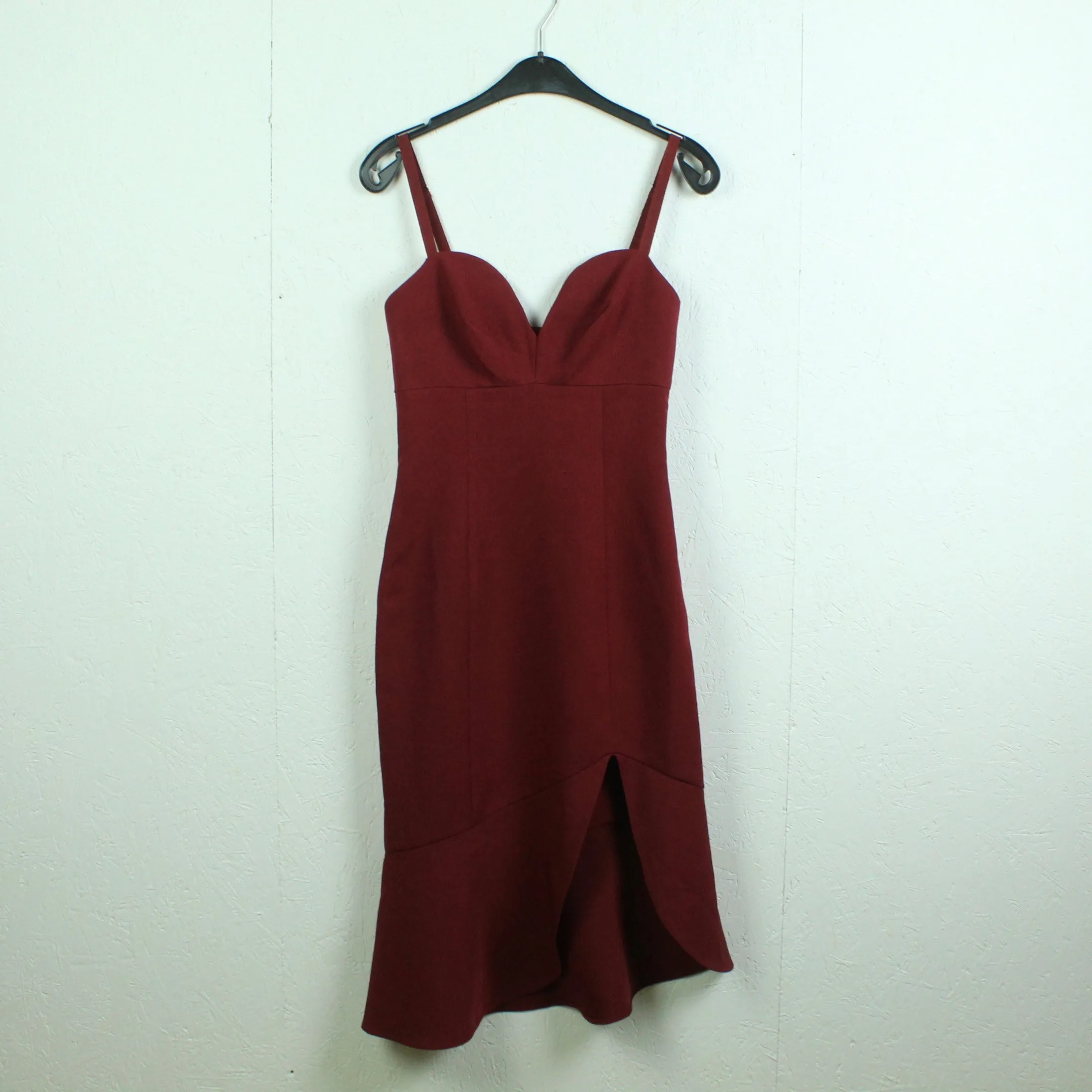 Second Hand FOXIEDOX Kleid Gr. XS weinrot Mod: Camine Abendkleid (*)