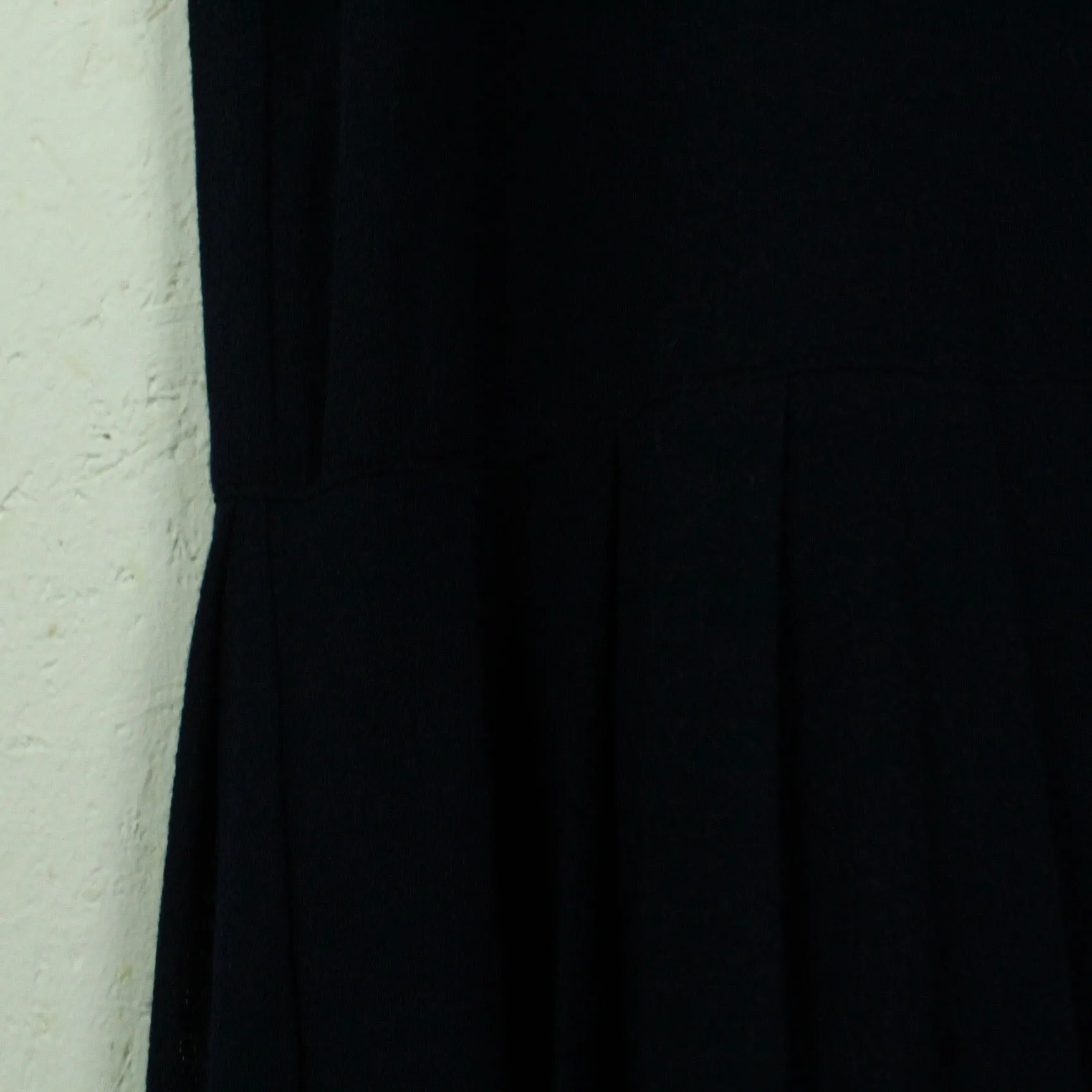 Second Hand GANNI Kleid Gr. 38 dunkelblau Volants (*)