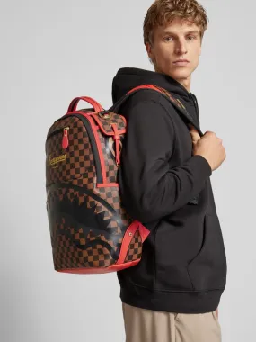 Sprayground Rucksack mit Label-Print Modell 'TAKEOVER THE THRONE' (mittelbraun) online kaufen