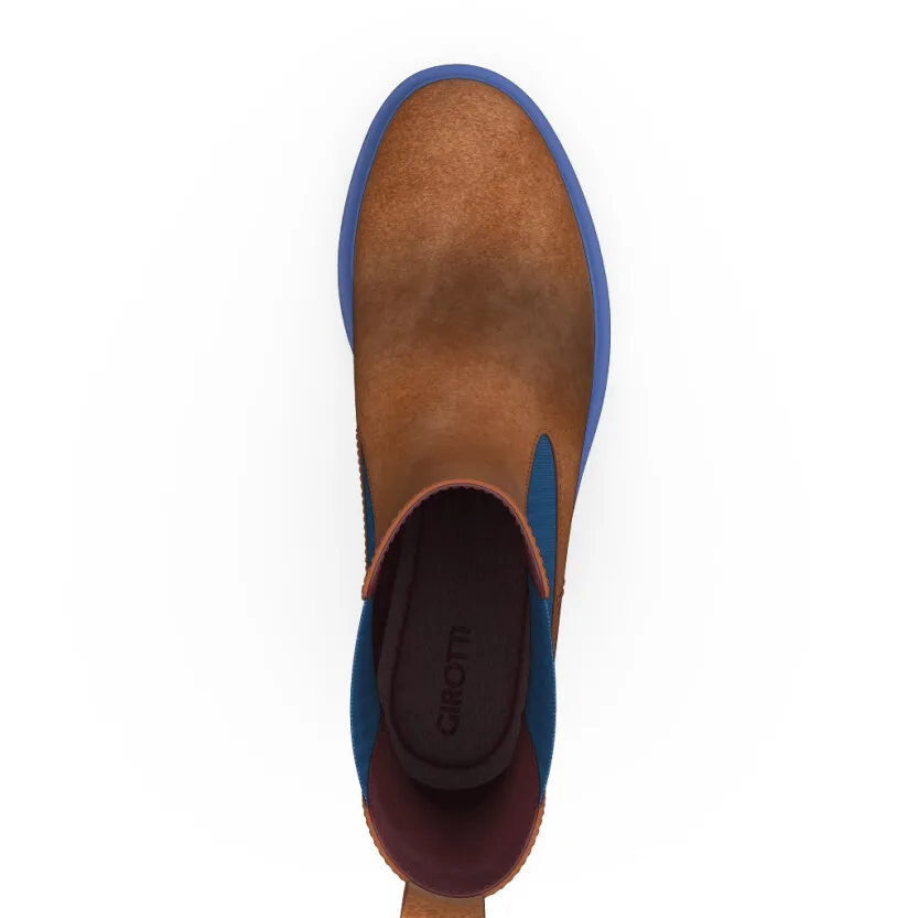 Stiefeletten mit bunter Sohle 59257