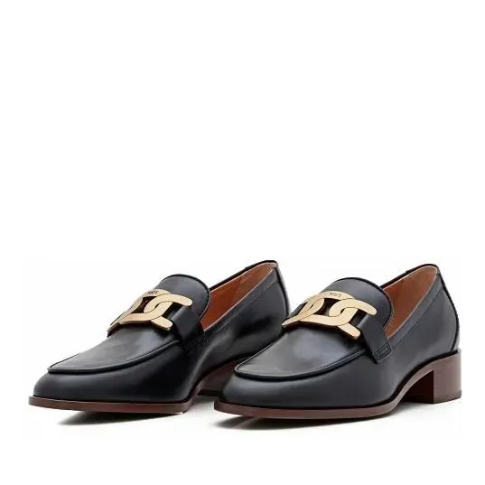   Tod's  35mm Leather Loafers Black  Ballerina 