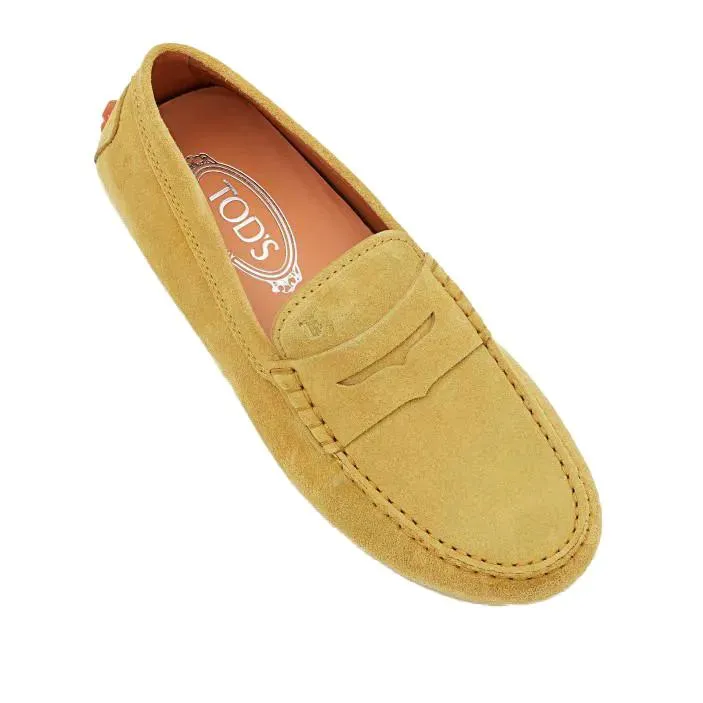   Tod's  Gommino Suede Loafers Yellow  Ballerina 
