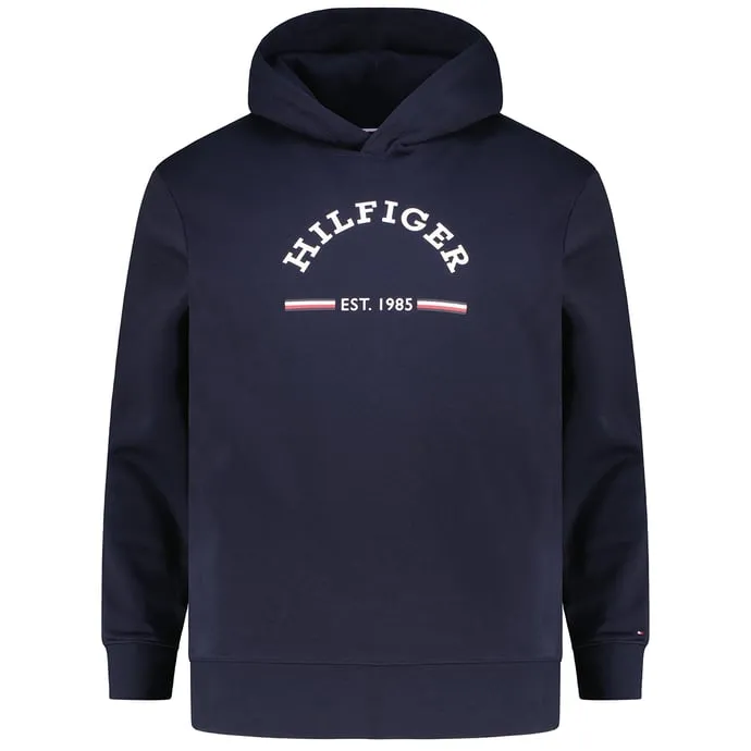 Tommy Hilfiger Hoodie aus Baumwollmischung, marine 