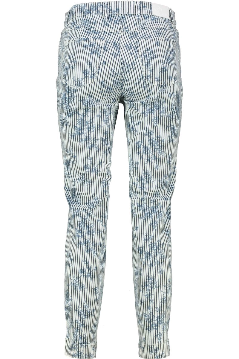 TONI Perfekt Shape 7/8 Hose Blau gestreift in Denim-Stretch-Qualität