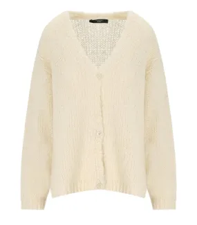   WEEKEND Max Mara  MAX MARA WEEKEND ARDUINO ECRU CARDIGAN weiß  Strickjacke 